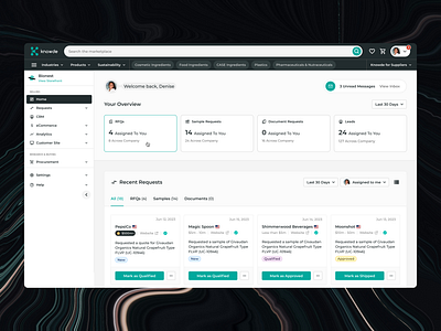 Chemical Industry Dashboard analytics dashboard navigation product design ui ux