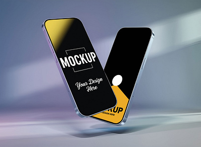 Smartphone Presentation Mockup PSD branding graphic design logo mockup presentation smartphone ui