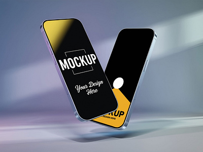 Smartphone Presentation Mockup PSD branding graphic design logo mockup presentation smartphone ui