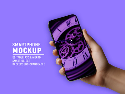 Smartphone Mockup PSD 3d add apps branding graphic design logo mobile mockup phone presentation smartphone