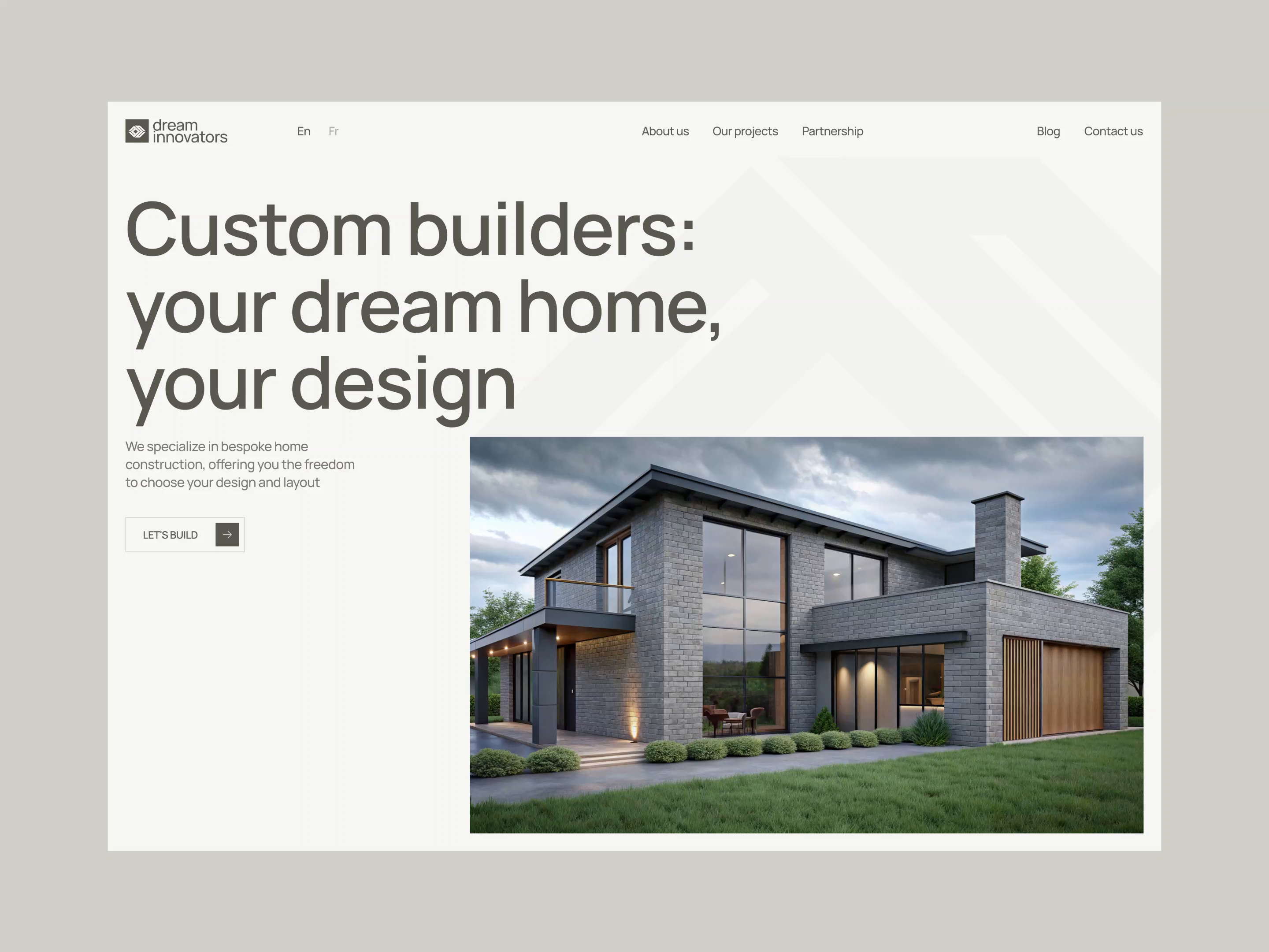 Example of Real Estate Web Design