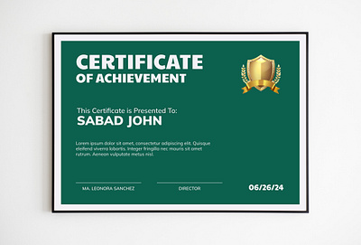 Certificate Design