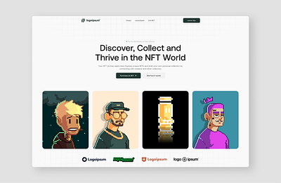 NFT Marketplace Landing Page figma marketplace nft ui ux web design web3