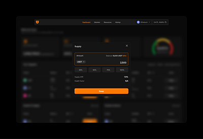 Asset Supply User Interface design figma ui ux web design web3