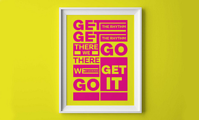 Typography Frame Poster frame graphic design poster typography wall art