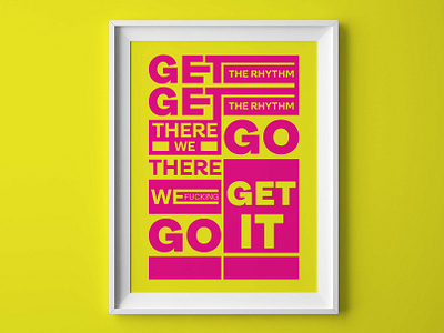 Typography Frame Poster frame graphic design poster typography wall art