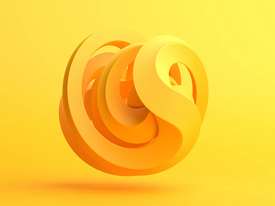 Abstract animation 3d abstract animation art blender branding clean concept design elegant endless identity loop looping minimal render shape simple visual yellow