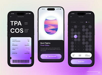 Flight Finder: Mobile Airline Booking airline airplane boarding boarding pass booking booking app flight flight app flights ios iphone seat ticket travel travel planner trip trip booking ui ux vacation