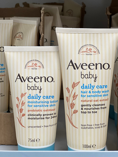 Case Study on Aveeno baby Products Daily care baby baby products case study design productdesign ui user research ux