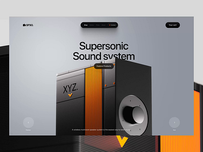 Audio Speaker Landing page design apple audio audio landing page framer framer expert headphone landing page landing page design minimal no code sound sound landing page speaker speaker landing page speakers web design web development webflow webflow expert website