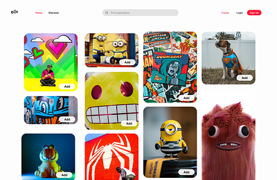 Elio : An app for Illustrators ui