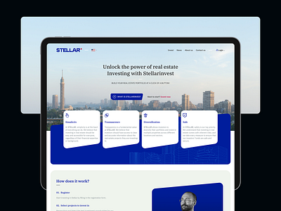 STELLAR* Branding branding design ereit investment real estates ui website