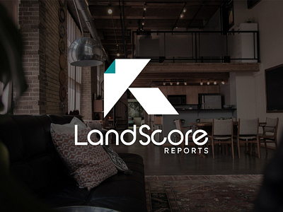 LandScore Reports - Logo Design b2b branding branding building corporate brand identity creative estate agency flat design graphic design home house land logo medical modern mortgage realestate reports score tech wordmark