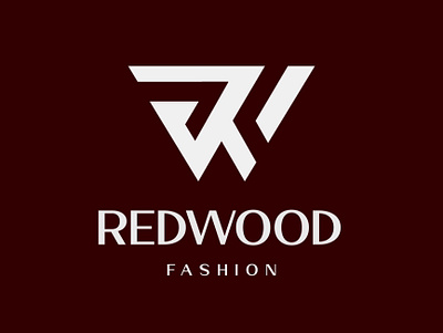 RW monogram redwood logo branding graphic design logo