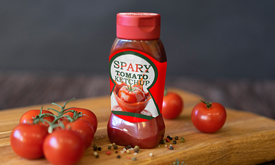 Spary Beverages Design beverages branding cook design dropshipping graphic design print on demand product design tomato