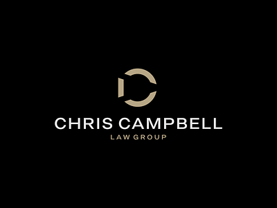 Chris Campbell Law Group attorney branding c character clogo design graphic design icon illustration law lawfirm lawgroup logo logobrand logomark luxury symbol vector