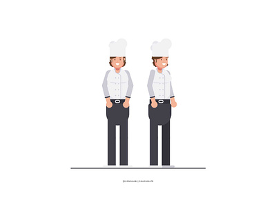 Flat Chef Character illustration character character model sheet chef chef character chef illustration chef lady explainer character flat character flat info graphics info character info graphics info grarphics model sheet kitchen character kitchen chef model sheet vector vector garphics