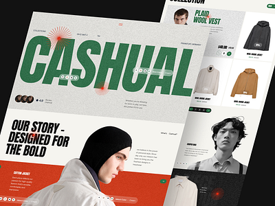 CASHUAL - Fashion Ecommerce Website casual fashion ecommerce ecommerce landing page ecommerce shop ecommerce website fashion fashion ecommerce homepage landing page man market shop store streetwear style ui wear web website website design