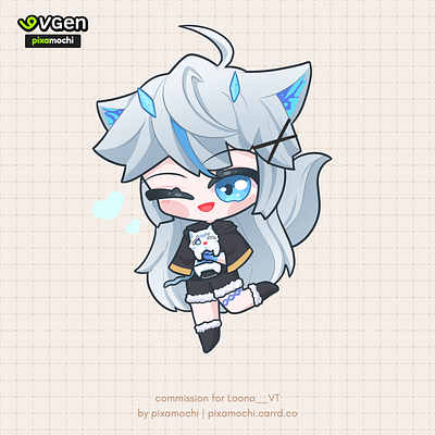 Cute Chibi Commission chibi commission cutechibi fullbodychibi noai simplechibi