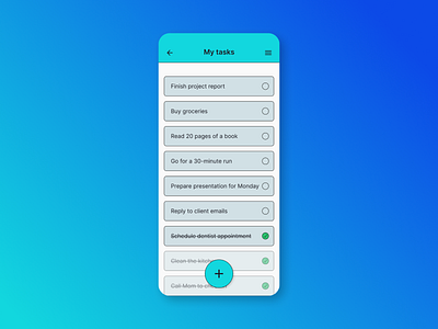 Daily UI #042 - ToDo List 042 app design daily ui daily ui 042 design to do todo todo list ui ui design ux ux design uxui