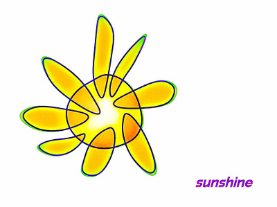 sunshine illustration illustrator line drawing nature pastel photoshop