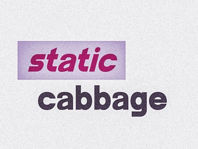 static cabbage branding illustrator photoshop