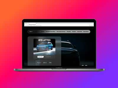 BYD EV Website ui