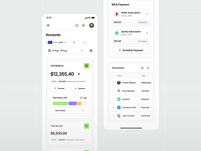 Monefy - Responsive Design clean dashboard design designer finance financial fintech mobile mobile responsive money ui uidesign ux uxdesign uxerflow web website website design