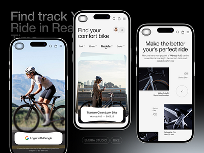 Gravel - Sport Bike Mobile Apps activity android apps b2b bicycle bike biking bold branding editorial fitness ios layout mobile saas sport time typography ui ux