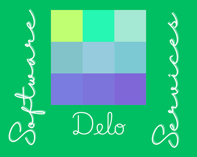 Pixel “Delo Software services” logo branding logo