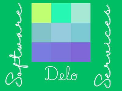 Pixel “Delo Software services” logo branding logo