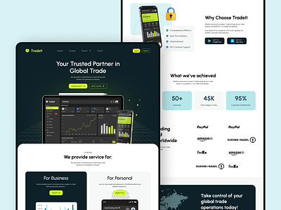 Fintech APP Landing Page | UI APP Design app design creative fintech landing page design ui design ui ux design