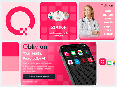 Oblivion - Visual Identity ai brand branding design figma graphic design health identity logo visual