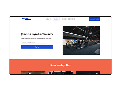 Gym Website - Membership Page design fitness gym join member membership plan sign up ui user interface web web design website design website ui