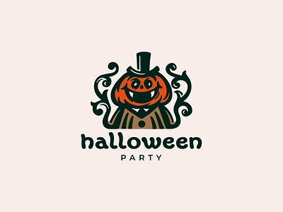 Halloween character halloween horror logo logotype monster mystic party pumpkin