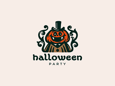 Halloween character halloween horror logo logotype monster mystic party pumpkin