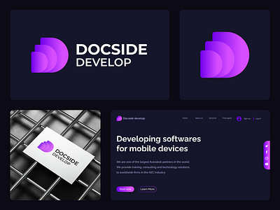 Developing App Logo Concept app logo brand identity branding business logo d letter d logo icon landing page logo logo design logo designer logomark logotype modern logo monogram software logo tech tech company technology logo website