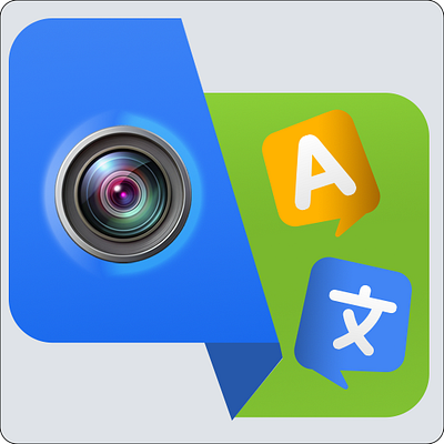 Photo Translate Icon 3d figma graphic design icon ui