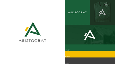 Aristocrat Logo aristocrat branding font graphic design illustration lettering logo logomark minimal minimalist mockups typography