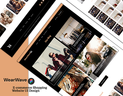 wear wave : E-commerce Shopping Website UI Design branding design figma shopping template ui