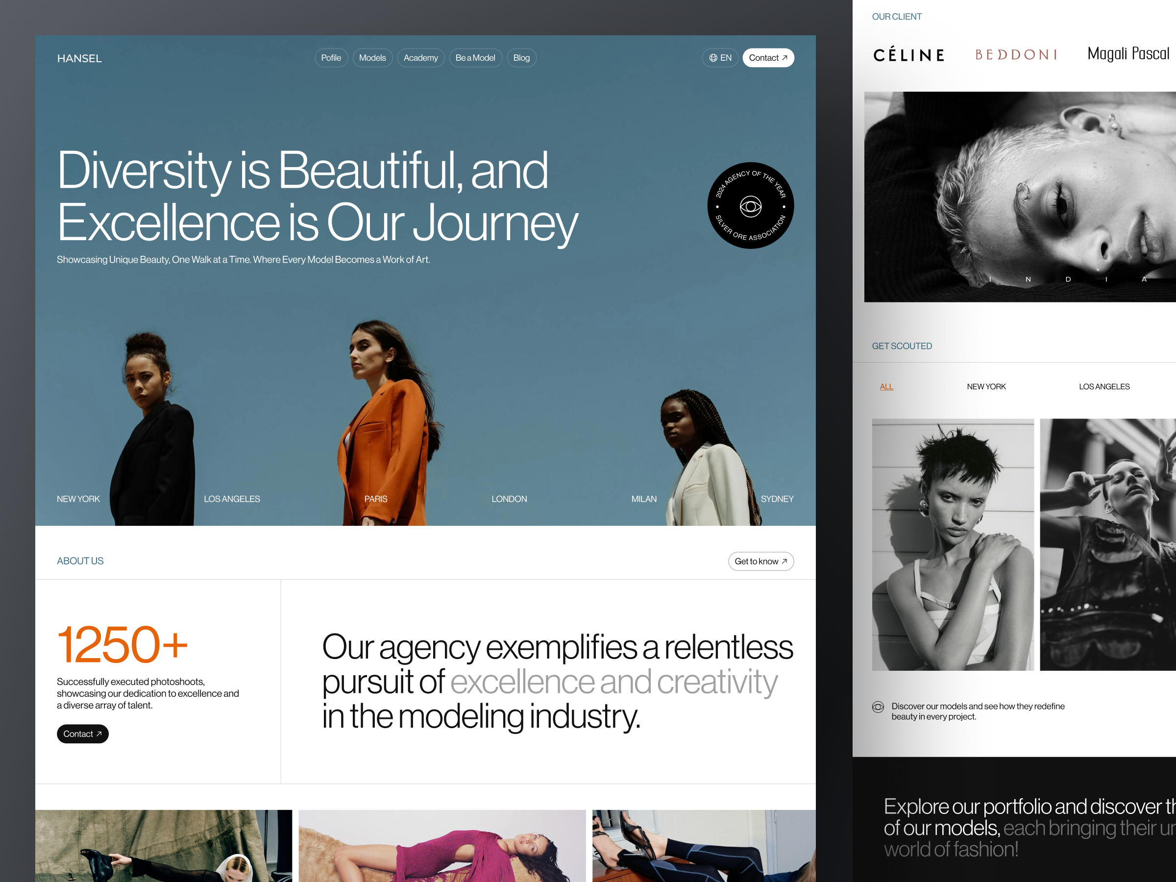 Example of Modern Minimalist Website Design