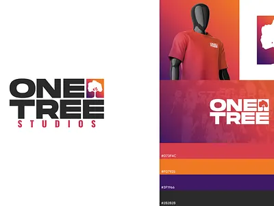 One Tree Studios Logo branding font graphic design illustration lettering logo logomark minimal minimalist mockups one tree studios typography