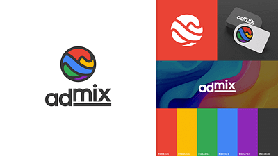 Admix Logo admix branding font graphic design illustration lettering logo logomark minimal minimalist mockups typography