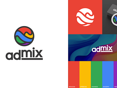 Admix Logo admix branding font graphic design illustration lettering logo logomark minimal minimalist mockups typography