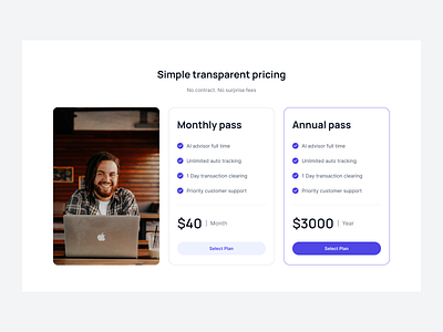 Image with pricing card clean e commerce pricing minimalist price pricing card pricing page pricing table pricing website saas pricing service subscription plans ui design uniqueness ux design