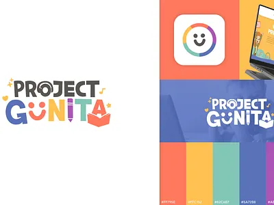 Project Gunita Logo branding font graphic design illustration lettering logo logomark minimal minimalist mockups project gunita typography