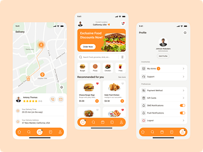 Food Delivery Mobile App appconcept appdesign appdevelopment appui creativedesign dailyui designcommunity designinspiration designtrends dribbbleshots fooddeliveryapp interactiondesign minimaldesign mobileappdesign productdesign uidesign uiuxdesign userexperience userinterface uxdesign