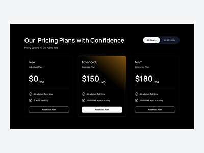 Pricing plans with gradient background clean e commerce pricing minimalist price pricing card pricing page pricing table pricing website saas pricing service subscription plans ui design uniqueness ux design