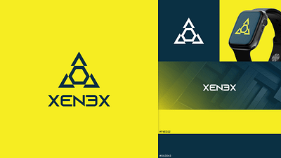 Xenex Logo branding font graphic design illustration lettering logo logomark minimal minimalist mockups typography xenex