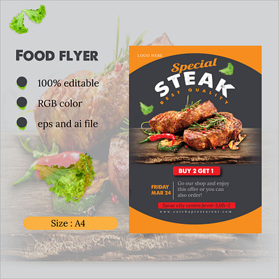 Food flyer banner brandin identity branding delicious design dribblleflyer flyer food food advertising food marketing foodie graphic design illustration logo marketing resturent resturentpromo vector visual graphics